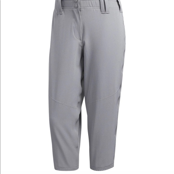 ADIDAS DIAMOND QUEEN ELITE KNICKER FASTPITCH SOFTBALL PANT GREY - Picture 1 of 9